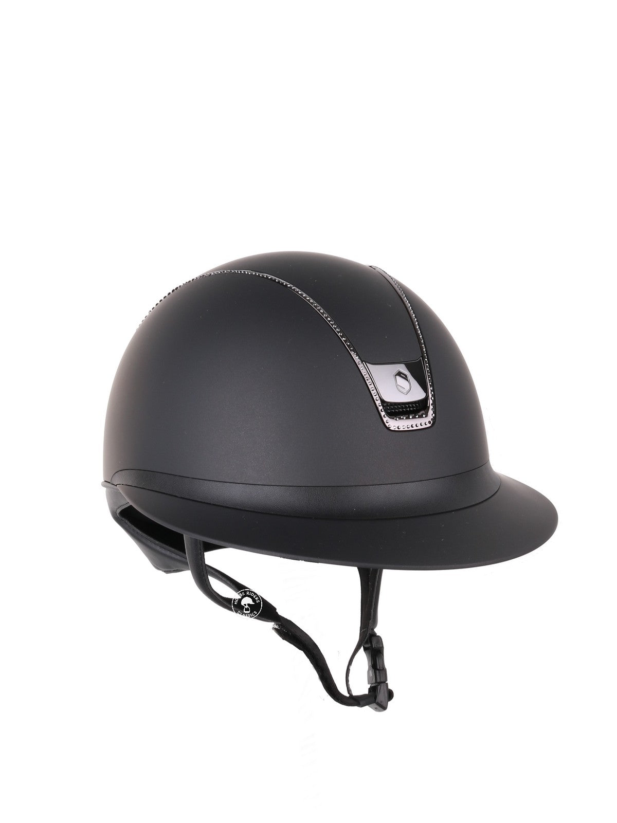 Samshield 2.0 Miss Shield shadowmatt riding helmet Black Chrome 300 crystals Black