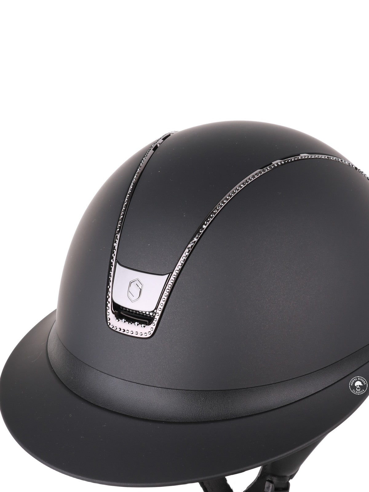 Samshield 2.0 Miss Shield shadowmatt riding helmet Black Chrome 300 crystals Black