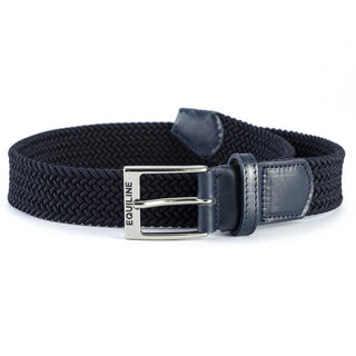 Equiline elastic braided belt One Blue