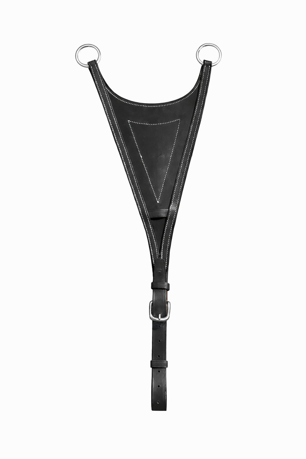 LJ Leathers Pro Selected Heritage Dichte Bib Martingaalvork zwart-zilver Full