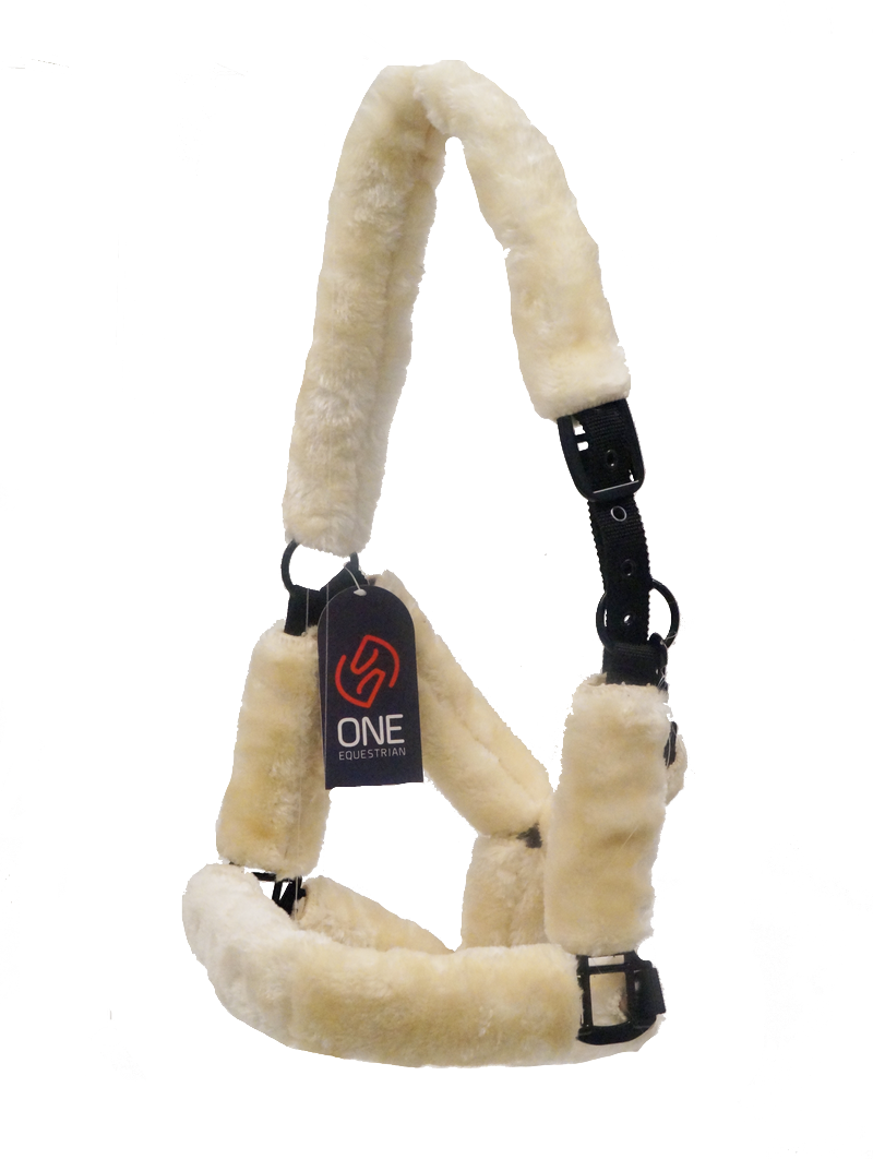 ONE Equestrian halter sheepskin