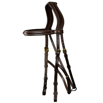 Dyon D Collection Hackamore Bridle Brown