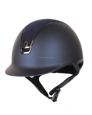 Samshield Shadowmatt alcantara top riding helmet Navy