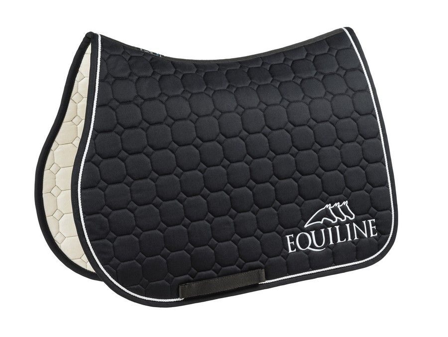 Equiline zadeldekje Outline springen zwart Zwart Springen