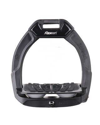 Flex-on Safe On Safety stirrups junior black grey