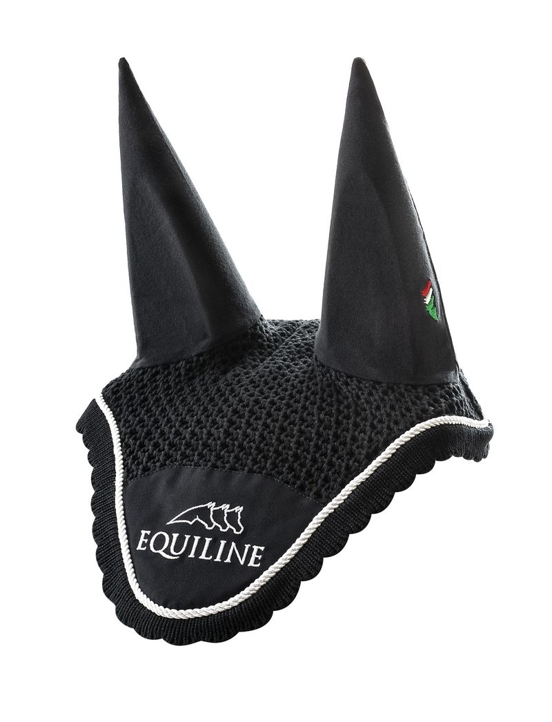 Equiline Fly Veil Logo Outline Black