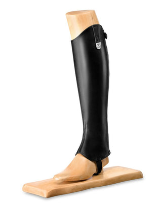 Tucci half chaps calfskin Classic E-tex Black