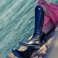 Tucci riding boots calf leather Harley black size 40