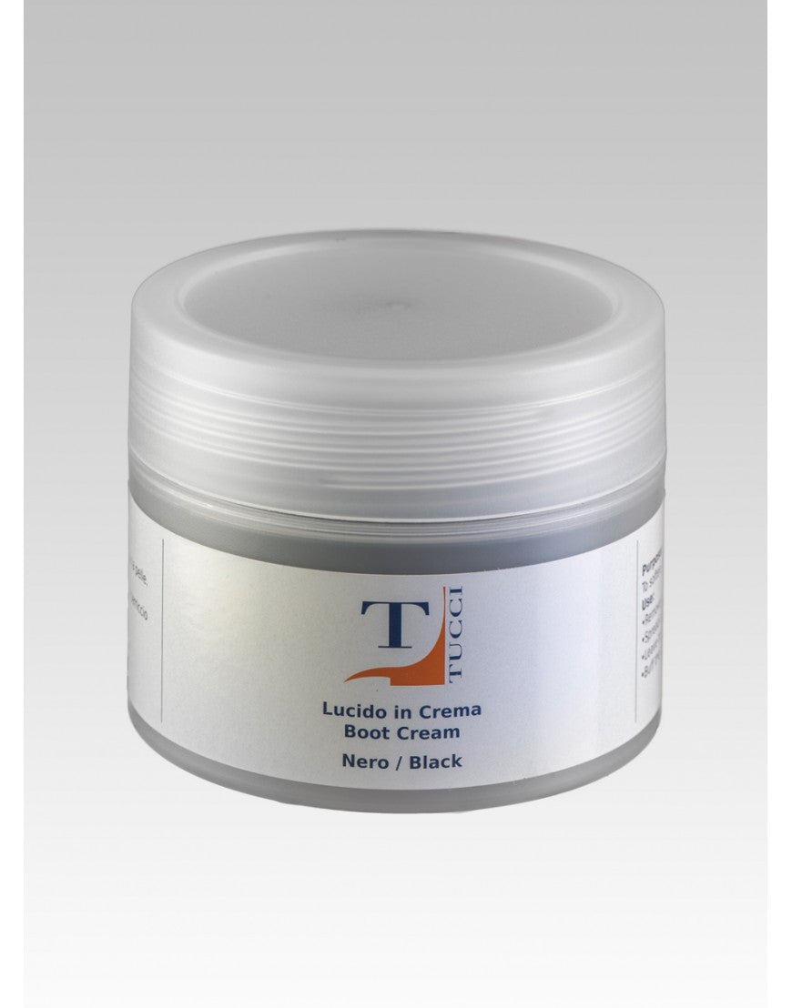 Tucci rijlaarzen cream Zwart