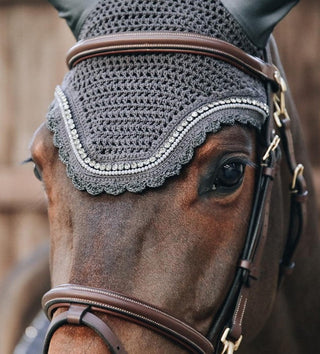 Kentucky Horsewear vliegenmuts Wellington Stone & Pearl Soundless - equi-exclusive