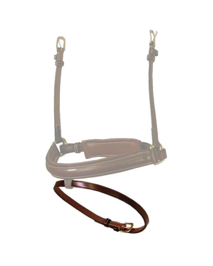 Dyon D Collection Flat flash noseband strap wide Brown