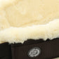 LJ Leathers training girth with wool Black