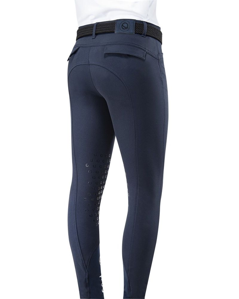 Eqode riding breeches men knee-grip Davis navy