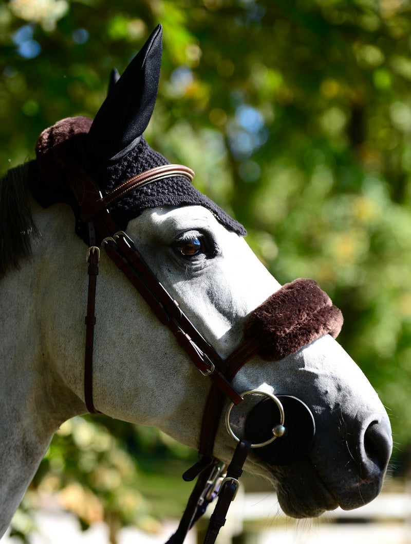 Kentucky Horsewear neusriembeschermer wol bruin