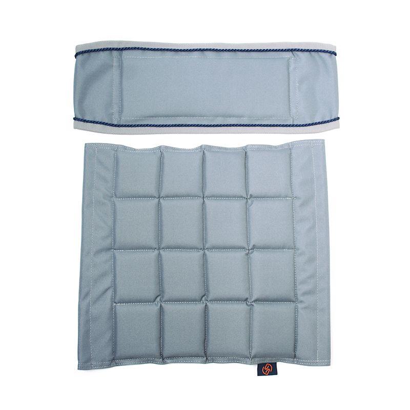 One Set stoelkussens voor hoge en lage regisseursstoel Grey-Navy