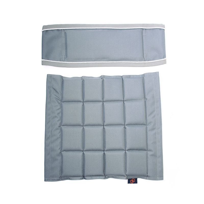 One Set stoelkussens voor hoge en lage regisseursstoel Grey-Silver