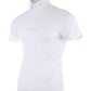 Equiline competition shirt men short sleeves Celirac White
