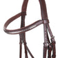 Equiline Bridle Flash Noseband Clincher Browband brown