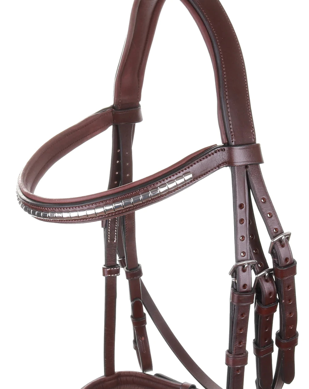 Equiline Bridle Flash Noseband Clincher Browband black