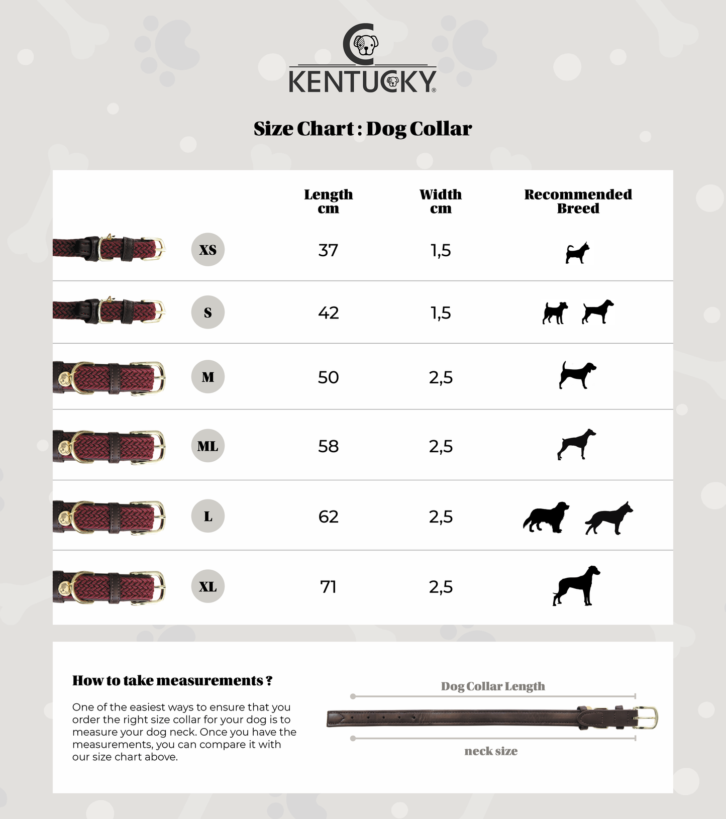 Kentucky Horsewear Plaited Nylon Dog Collar