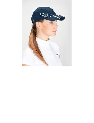 Equiline Adjustable Cap with Equiline Logo Navy